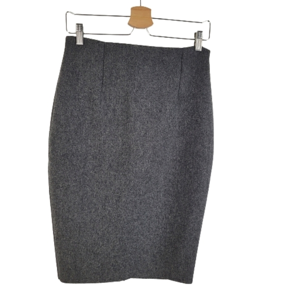 Tish Cox classic gray wool midi skirt - Picture 1 of 7